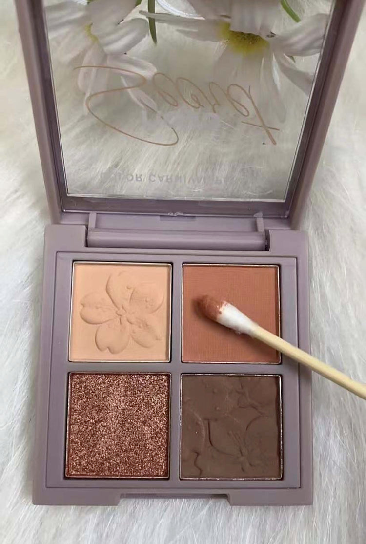 4-color eyeshadow is easy to color-FloweryConcubine