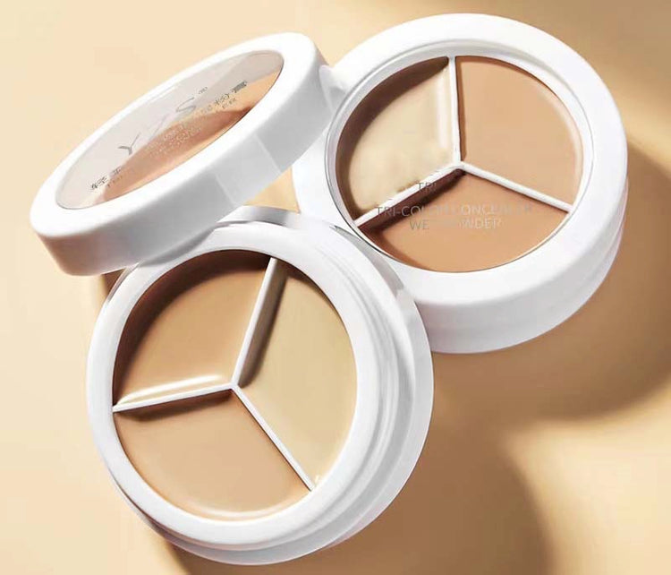3 colors concealer powder