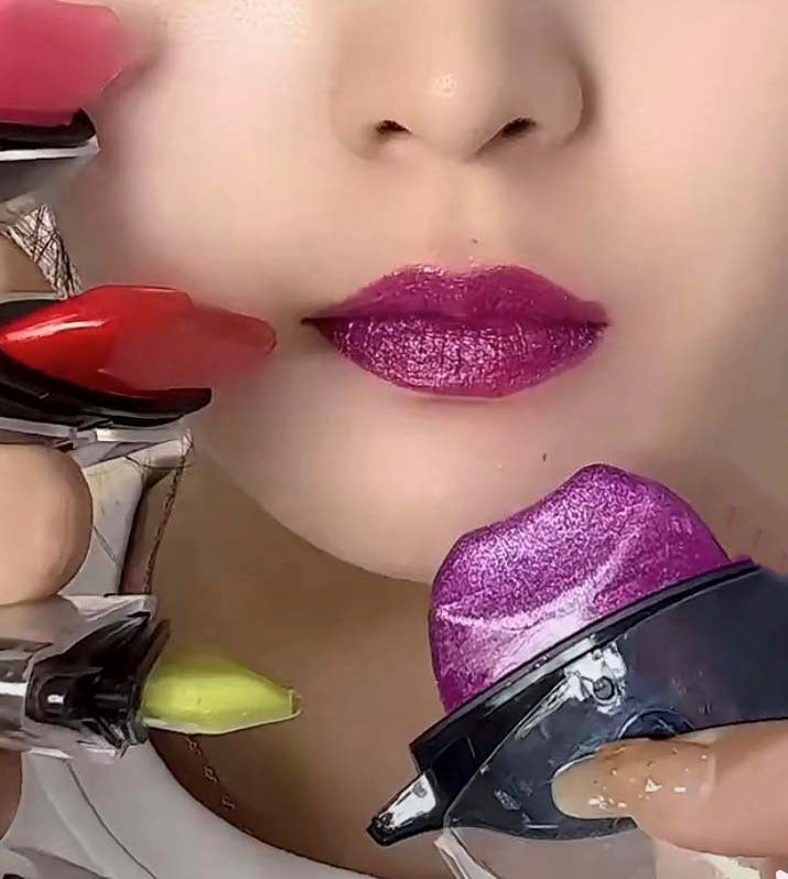 1 , lazy lipstick-FloweryConcubine