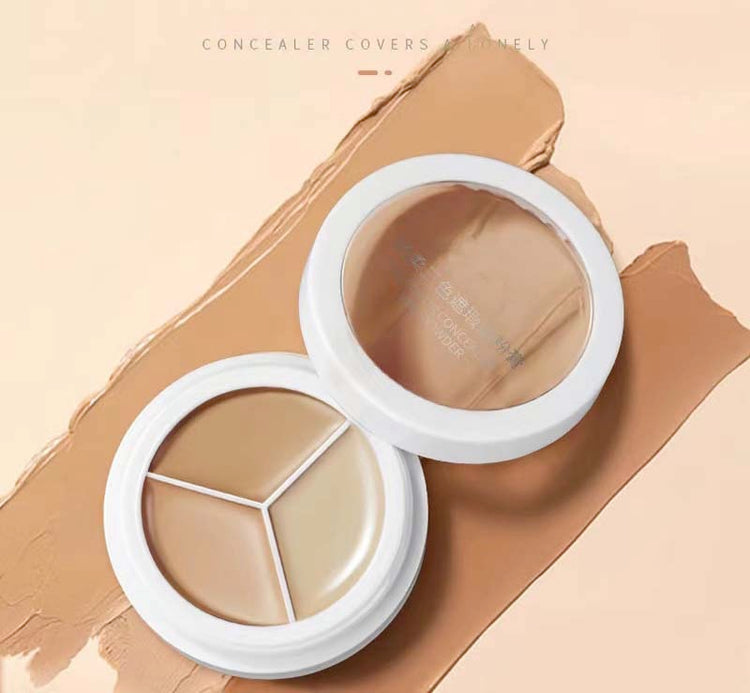 3 colors concealer powder