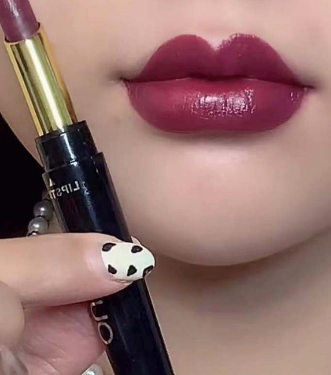 1,,pen lipstick|double lipstick|FloweryConcubine