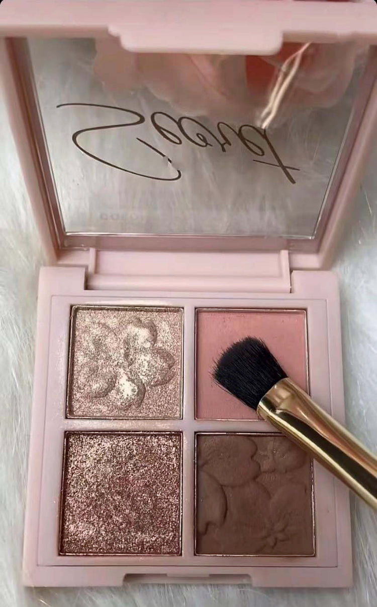 4-color eyeshadow is easy to color-FloweryConcubine