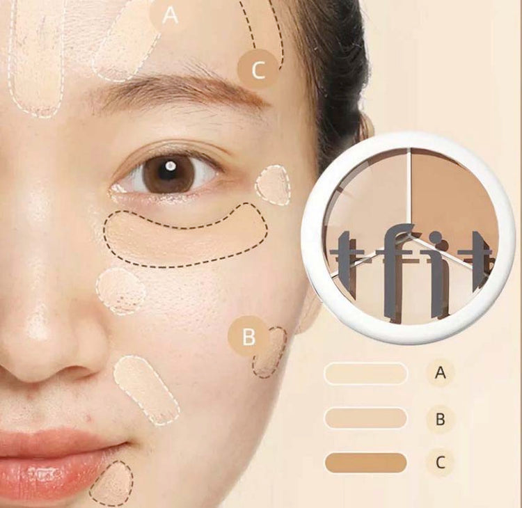 1,Tfit3-color Concealer Cream