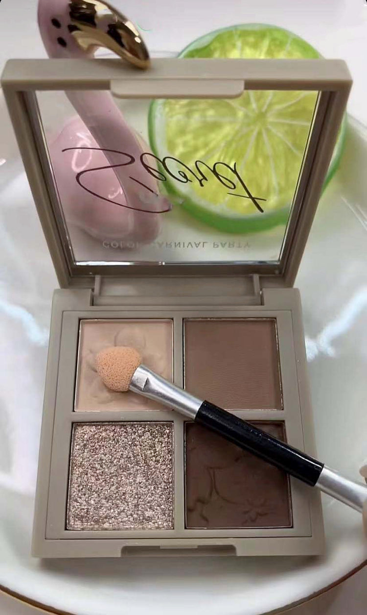 4-color eyeshadow is easy to color-FloweryConcubine