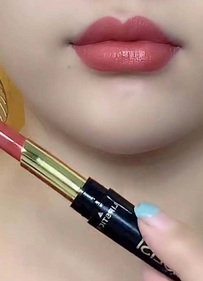 1,,pen lipstick|double lipstick|FloweryConcubine